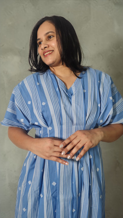 Azure Kimono Dress