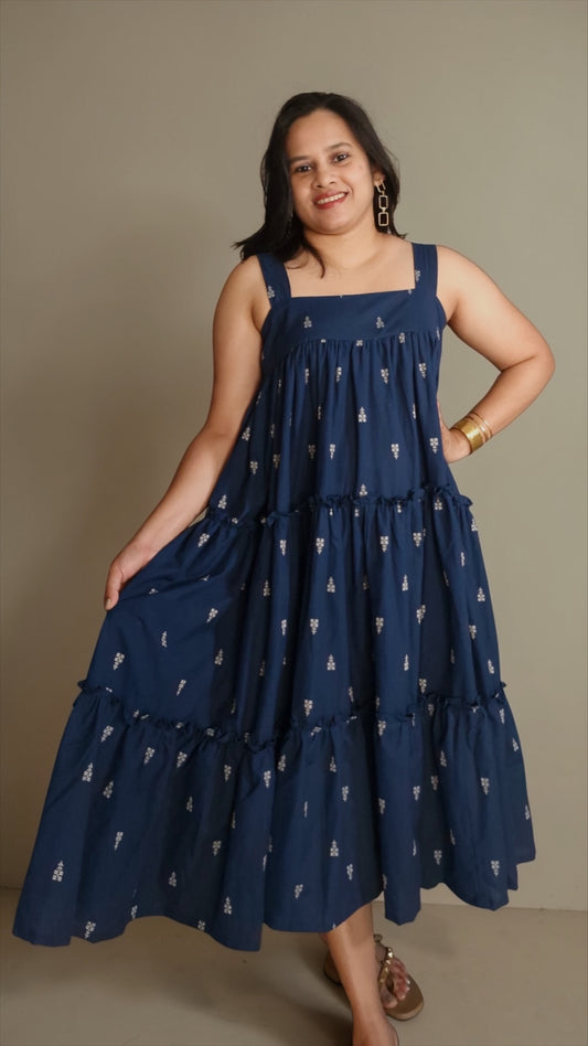 Azure Tiered dress