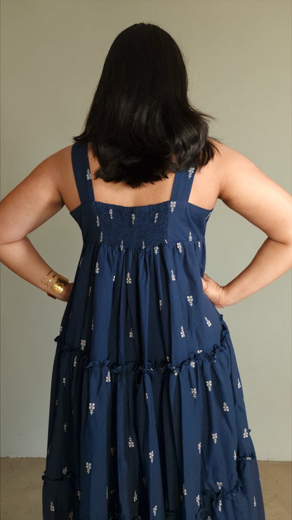 Azure Tiered dress