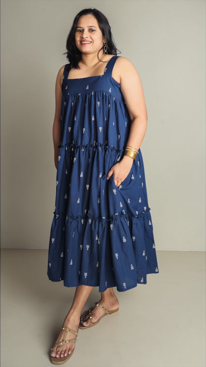 Azure Tiered dress