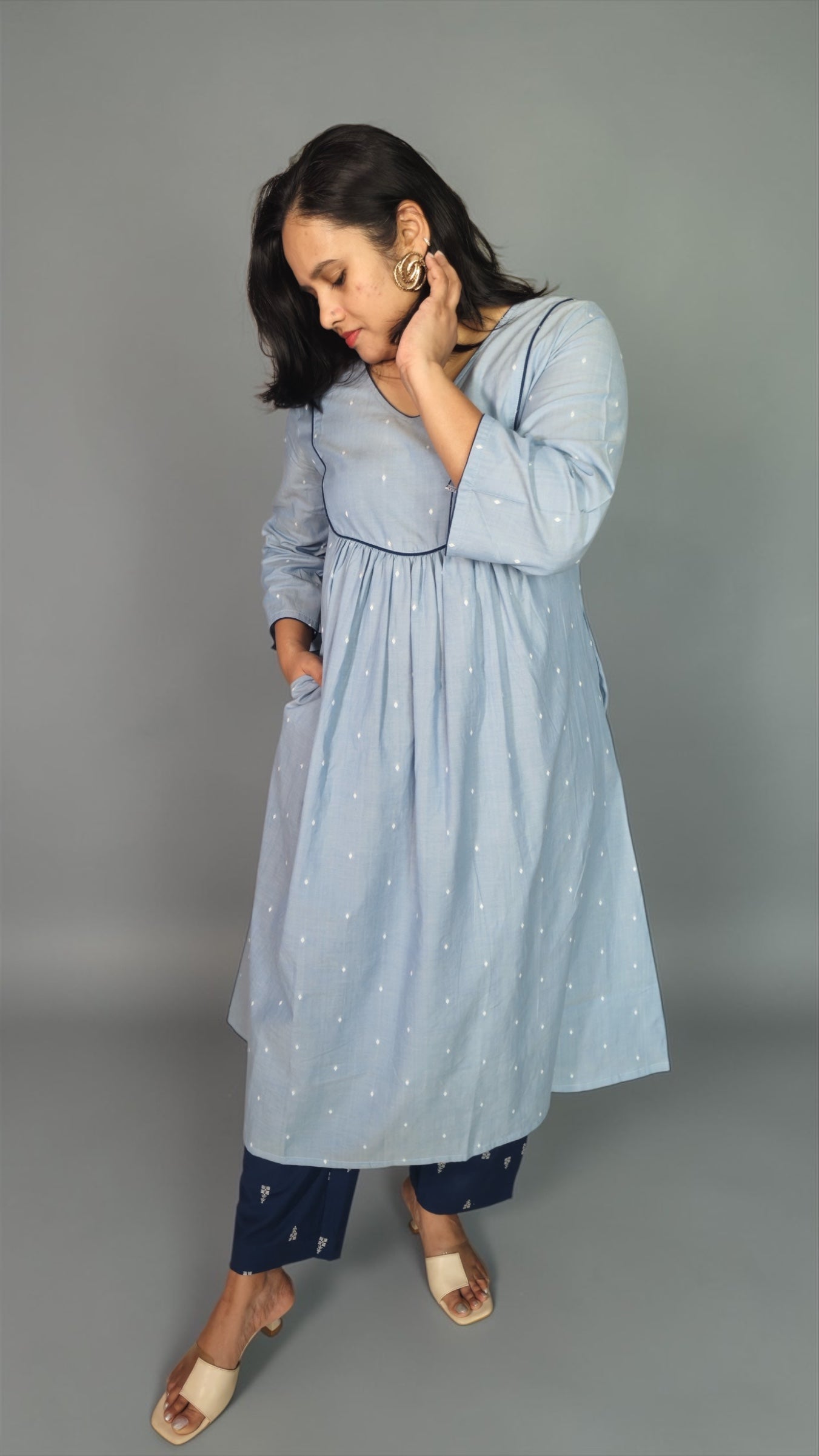 Azure Kurta Set
